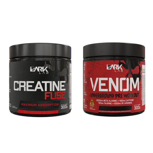 Creatina Fuse 300g + Pre Treino Venom 300g - Mota Store